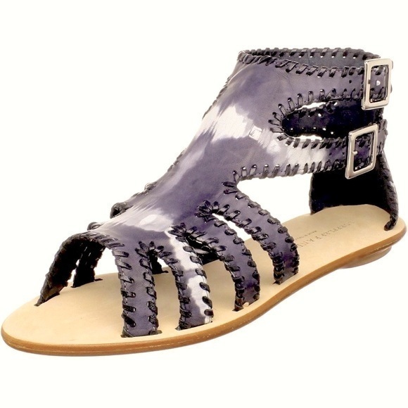 Loeffler Randall Shoes - Loeffler Randall Elvie-TD Napa Black Leather Sandals - Women’s Size 6.5
